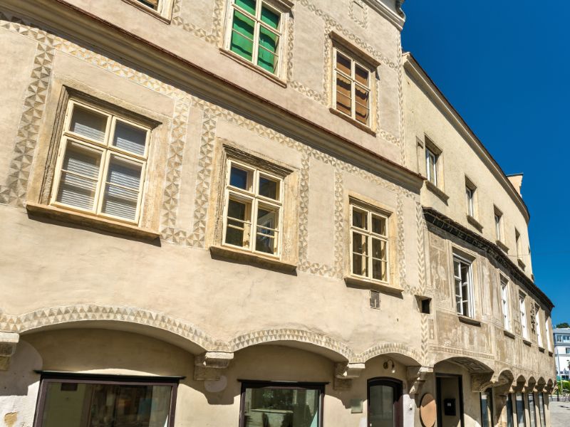 Historische Fassade in Krems